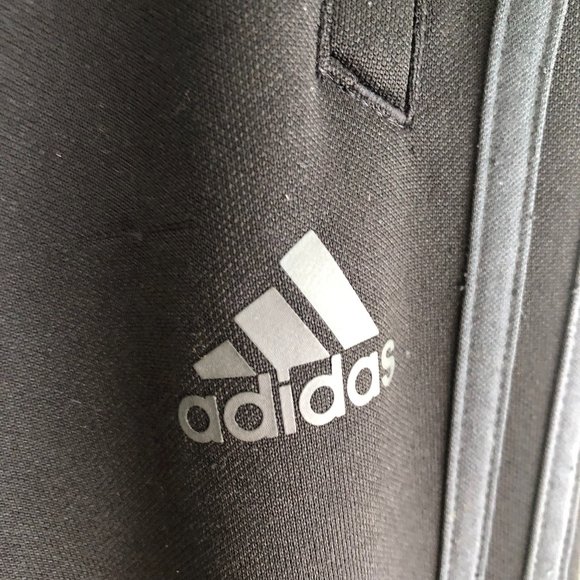 Adidas Three Stripe Black Climacool Track Pants with Side Zips Athleisure Gym - Picture 9 of 17